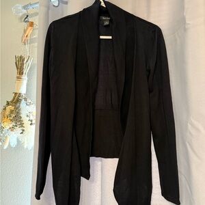 White House Black Market Elegant Black Open Blazer